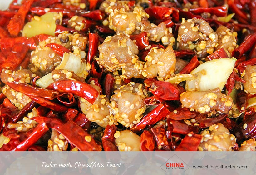 Stir-fried Chicken with Chilies